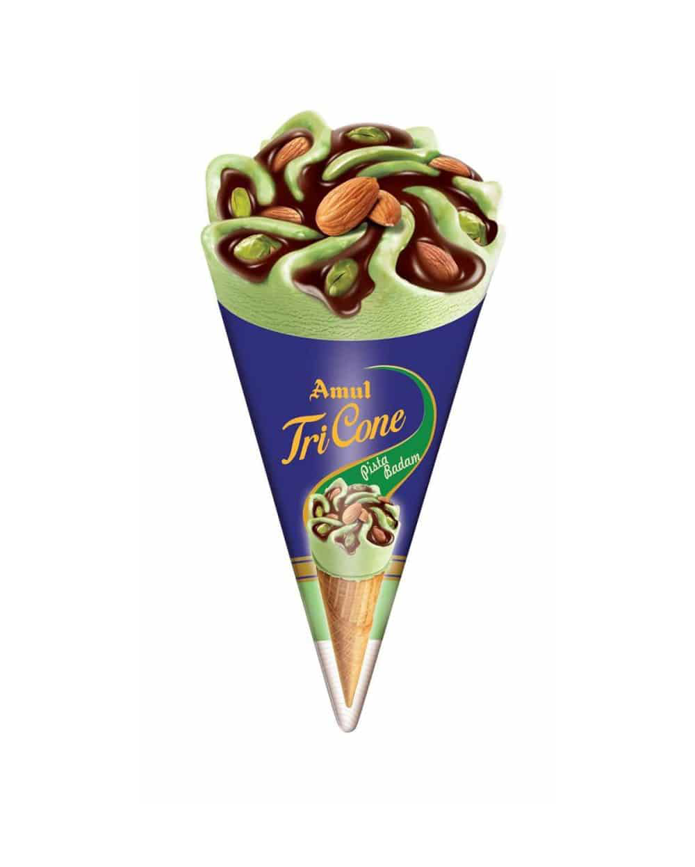Amul TriCone Pista Badam