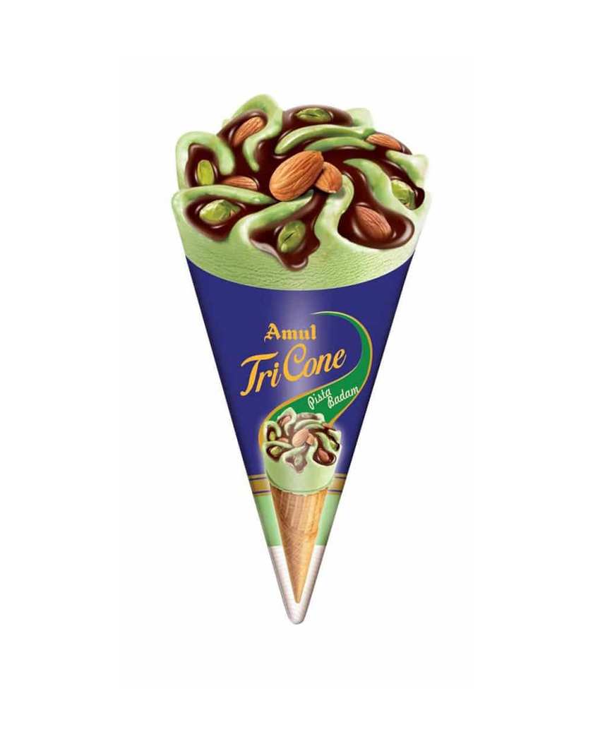 Amul TriCone Pista Badam