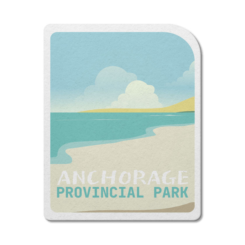 Anchorage New Brunswick Provincial Park Waterproof Vinyl Sticker, Canada Parks
