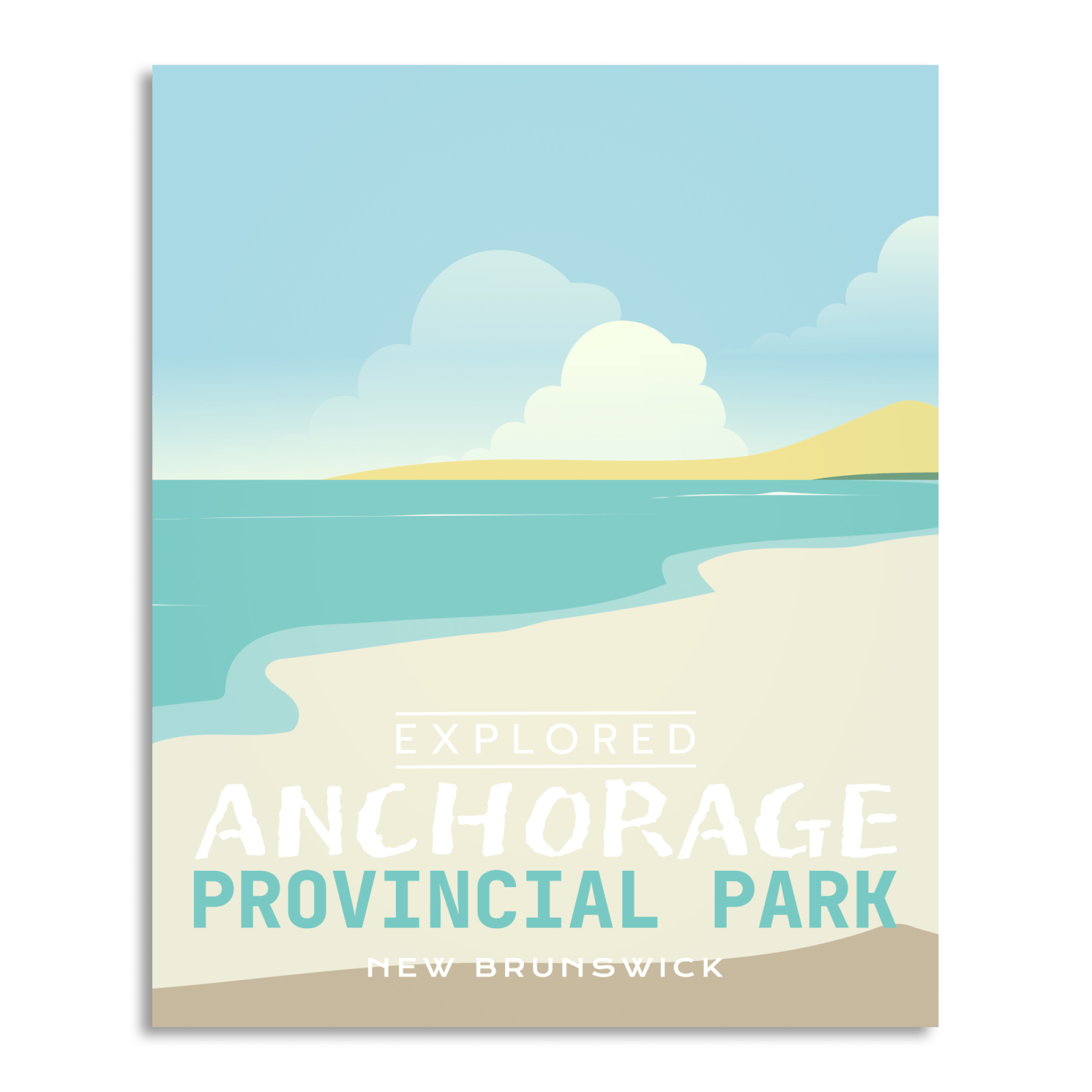 Anchorage Provincial Park 'Explored' Poster, Canada Parks