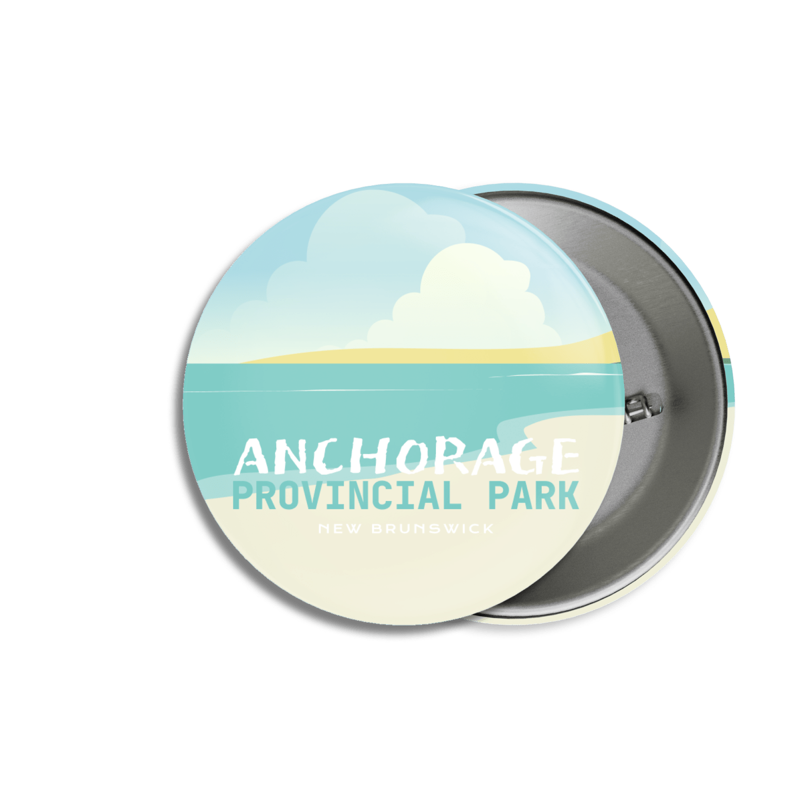 Anchorage Provincial Park of New Brunswick Pinback Button, Canada Parks