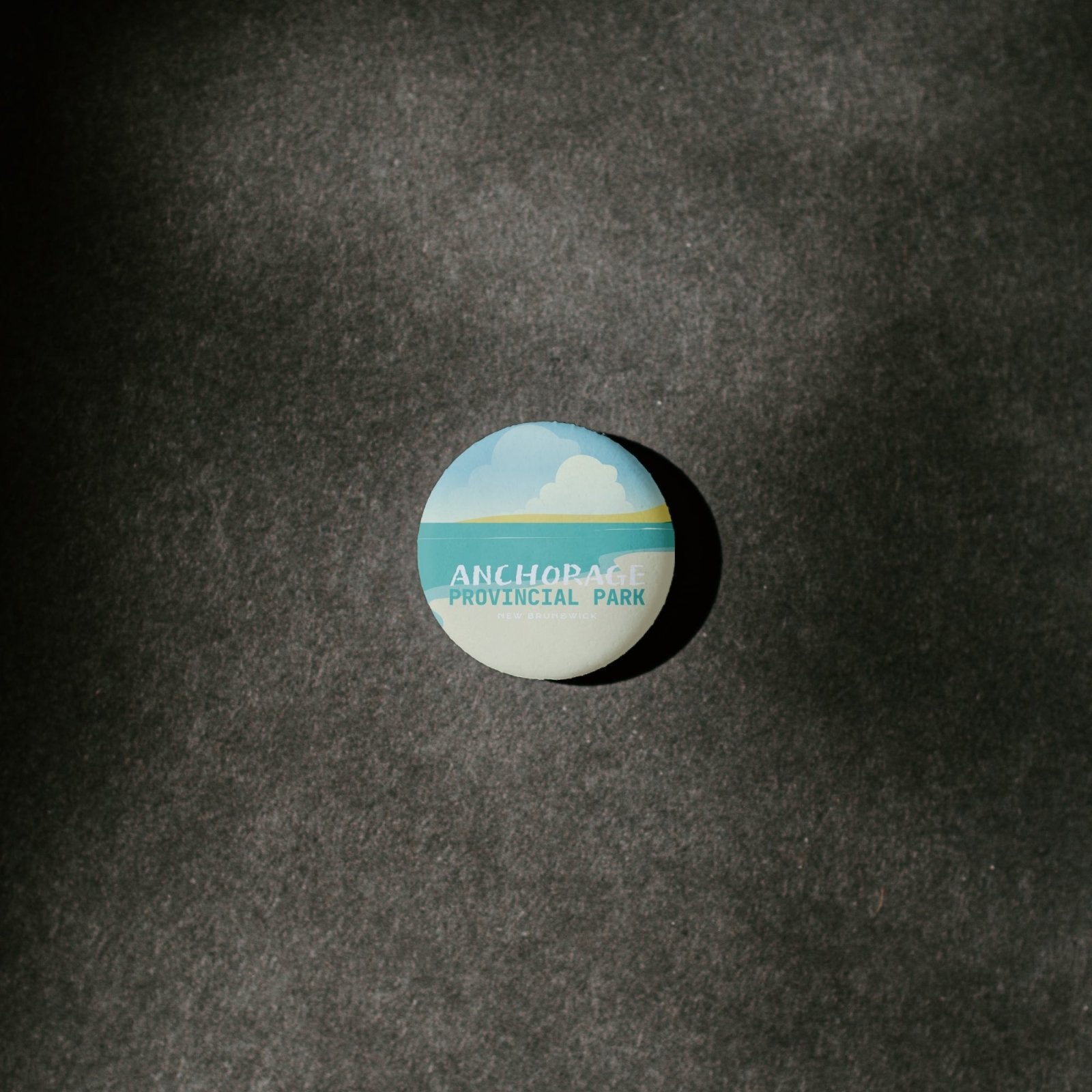 Anchorage Provincial Park of New Brunswick Pinback Button, Canada Parks