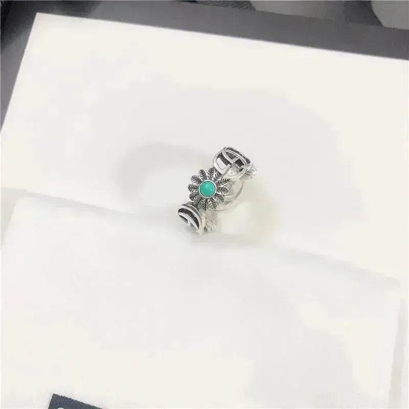 Ancient Daisy Silver Ring