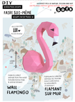 DIY Wall Flamingo 3D Origami paper model Kit