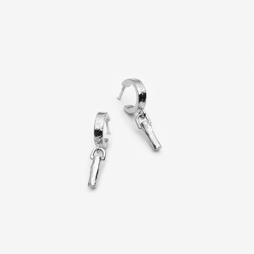 Intègre - Boucles d'oreilles cercle ouvert en argent sterling