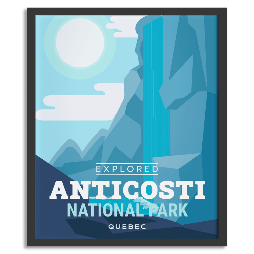 Anticosti National Park 'Explored' Poster, Canada Parks
