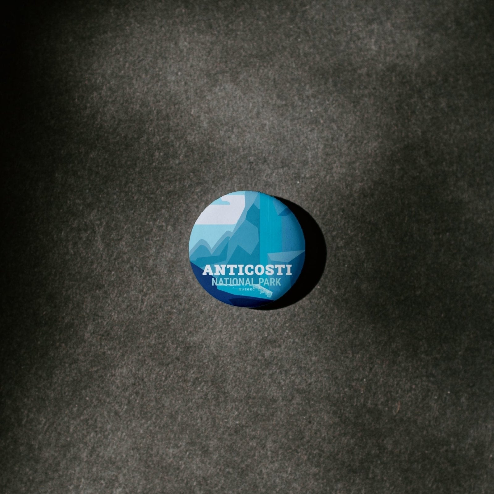 Anticosti National Park of Quebec Pinback Button, Canada Parks
