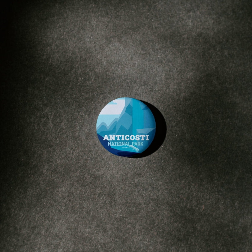 Anticosti National Park of Quebec Pinback Button, Canada Parks
