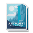 Anticosti Quebec National Park Waterproof Vinyl Sticker, Canada Parks