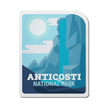 Anticosti Quebec National Park Waterproof Vinyl Sticker, Canada Parks