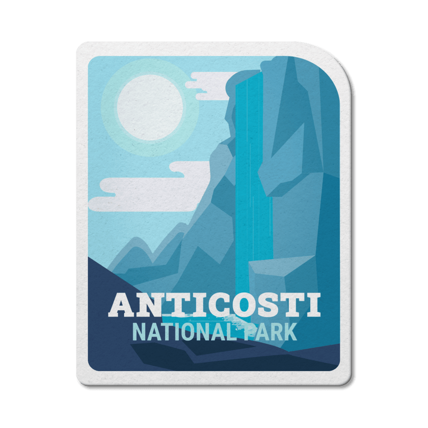 Anticosti Quebec National Park Waterproof Vinyl Sticker, Canada Parks