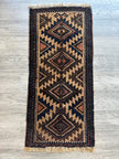 Antique Baluch Bag Face Rug | 1' 6