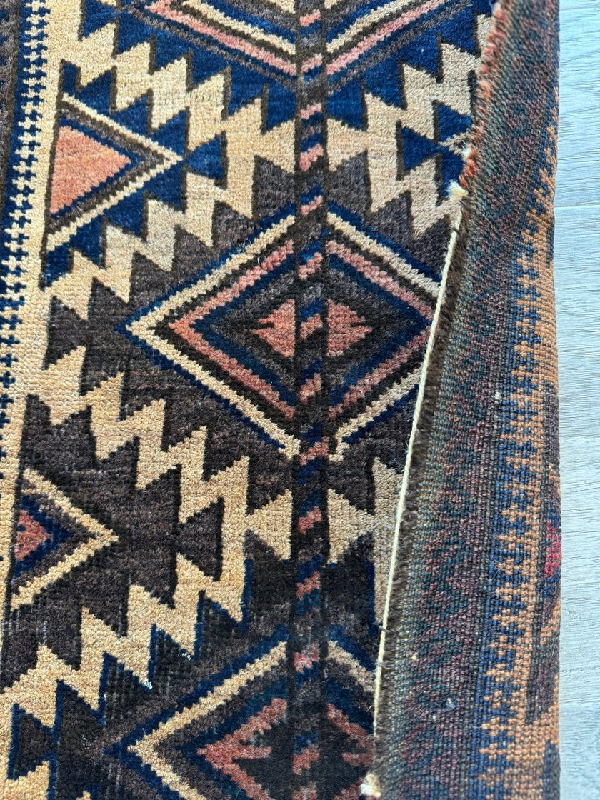 Antique Baluch Bag Face Rug | 1' 6