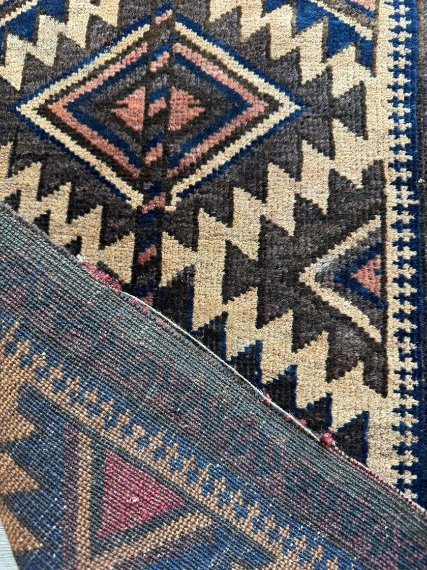 Antique Baluch Bag Face Rug | 1' 6