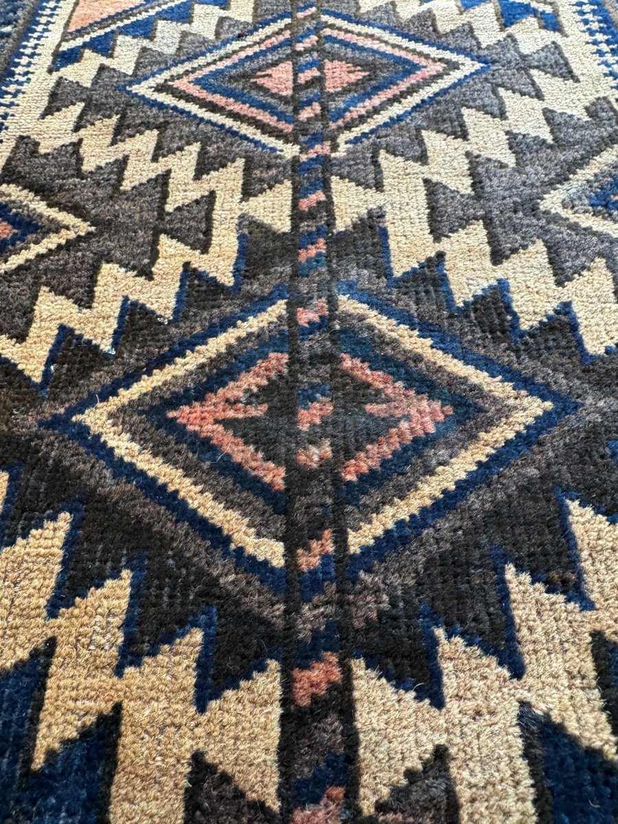 Antique Baluch Bag Face Rug | 1' 6