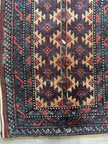 Antique Baluch Bag Face Rug | 1' 6