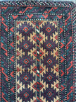 Antique Baluch Bag Face Rug | 1' 6