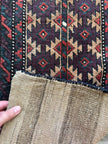 Antique Baluch Bag Face Rug | 1' 6