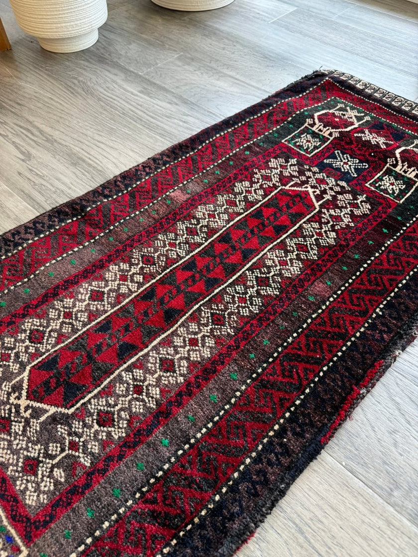 Antique Baluch Saddlebag | 1' 8