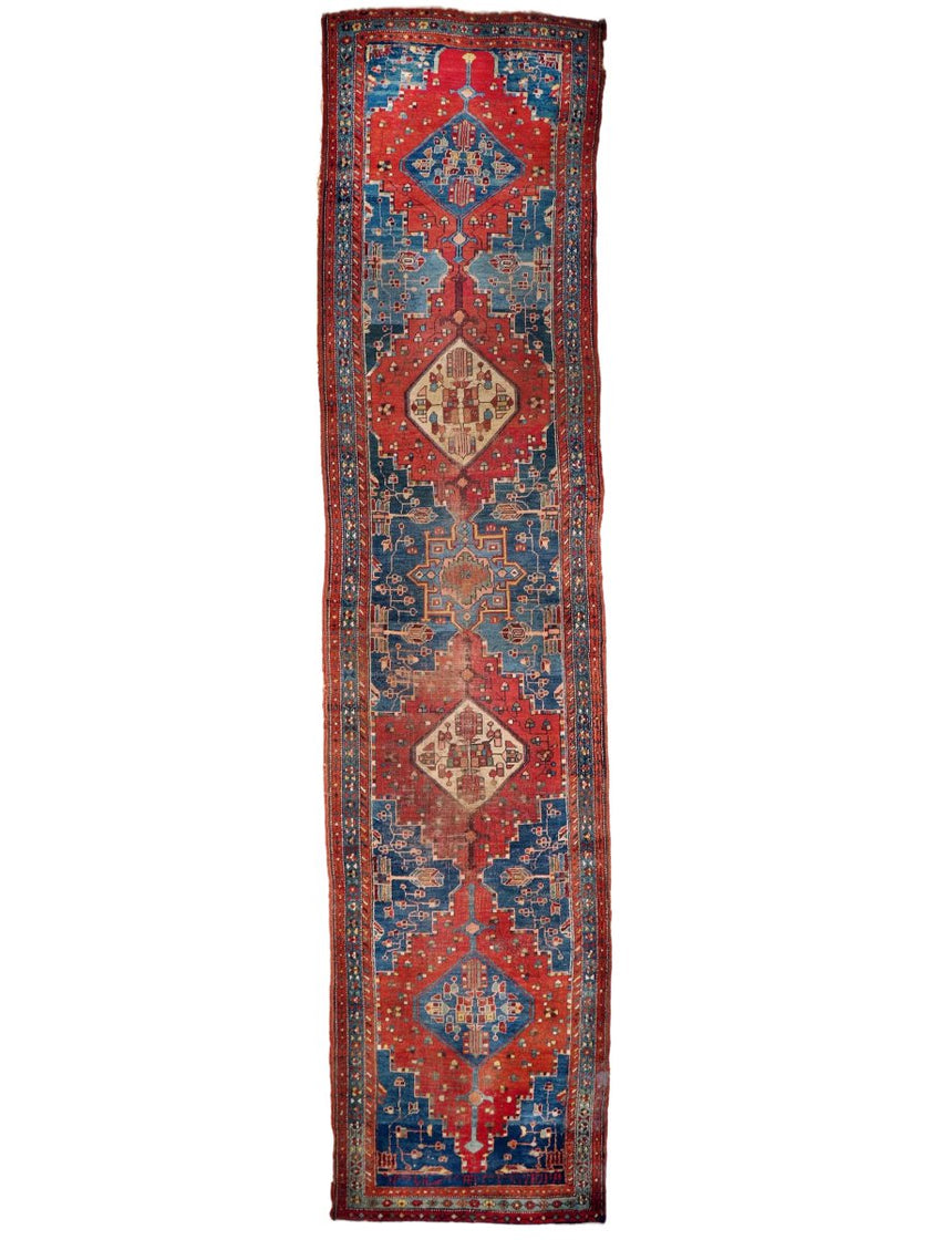 On Hold for Todd - Antique Bidjar Runner Rug | 3' 3