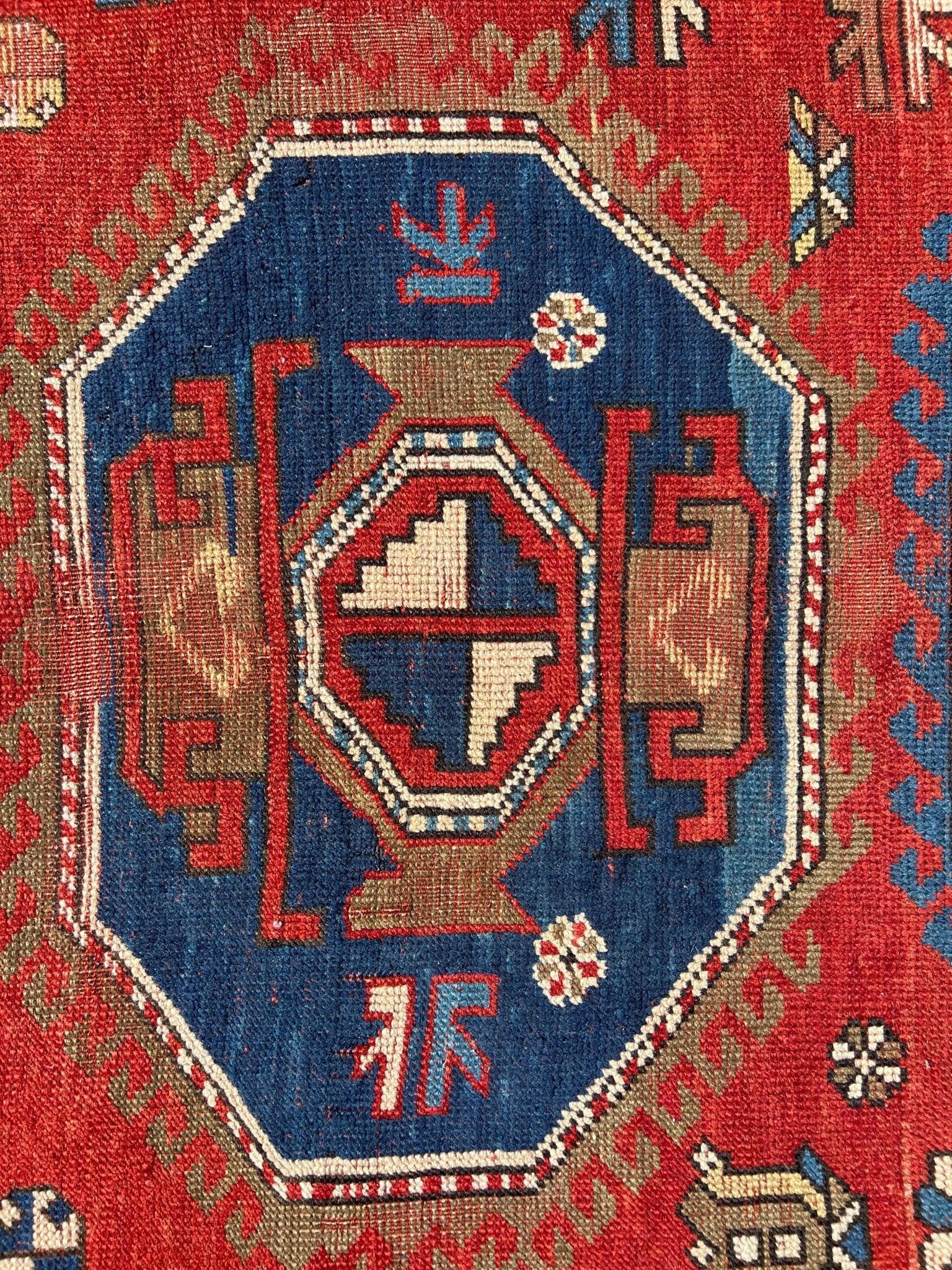 Antique Caucasian Karachov Kazak | 4' 11