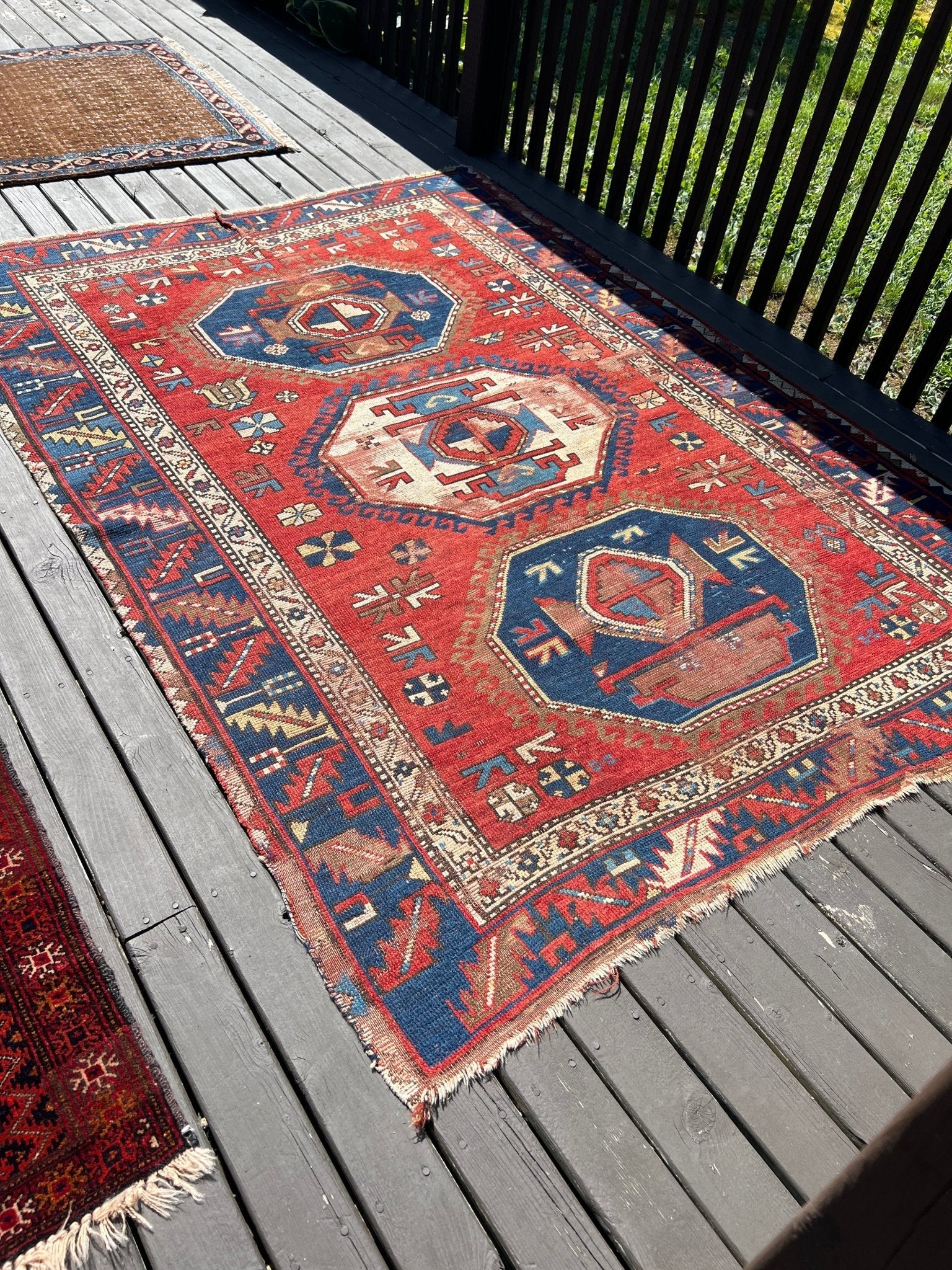 Antique Caucasian Karachov Kazak | 4' 11
