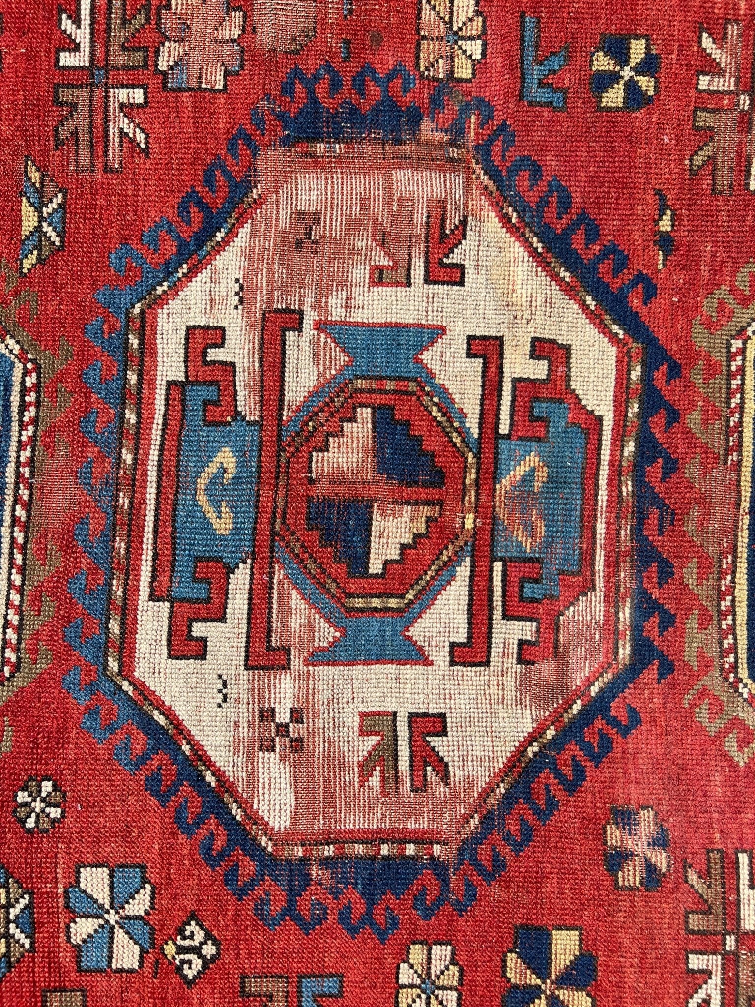 Antique Caucasian Karachov Kazak | 4' 11