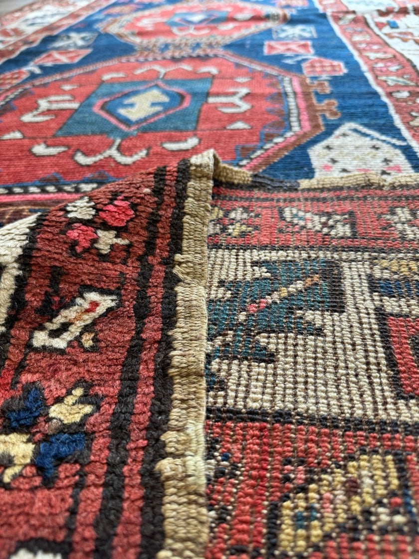 Antique Caucasian Kazak Rug | 3' 9