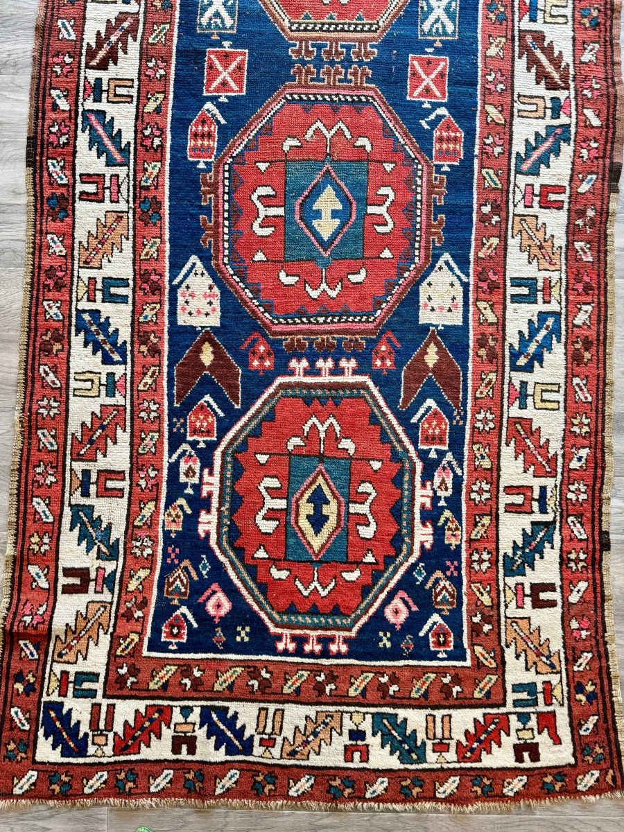 Antique Caucasian Kazak Rug | 3' 9