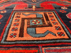Antique Cloud band Karabagh Runner | 3' 4