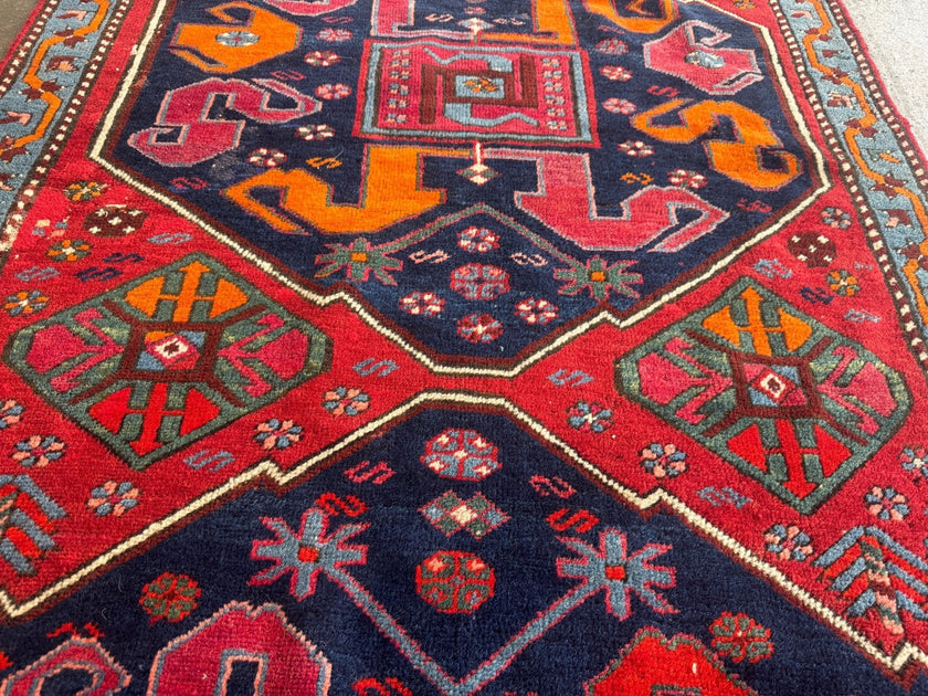 Antique Cloud band Karabagh Runner | 3' 4