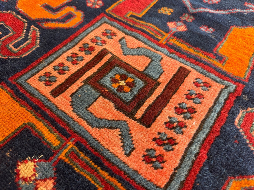 Antique Cloud band Karabagh Runner | 3' 4