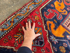Antique Cloud band Karabagh Runner | 3' 4