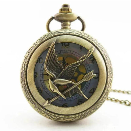 Antique Large Bird Arrow Vintage Pocket Watch