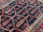 Antique Persian Bakhtiari Rug | 5' x 7’ 4