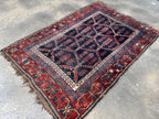 Antique Persian Bakhtiari Rug | 5' x 7’ 4