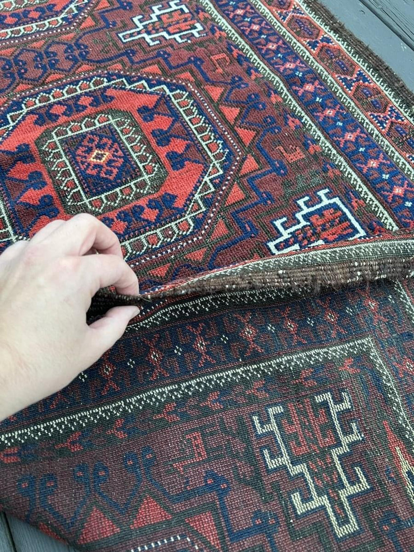 Antique Persian Baluch Rug | 5' 1