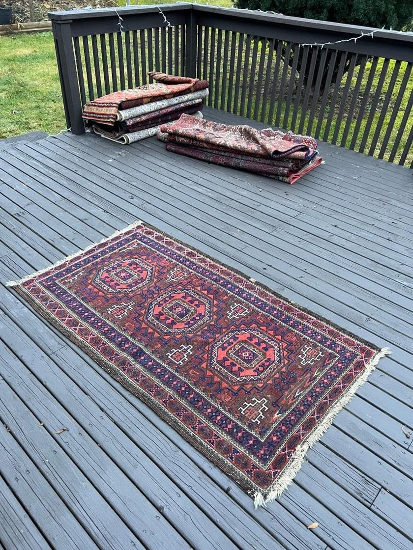 Antique Persian Baluch Rug | 5' 1