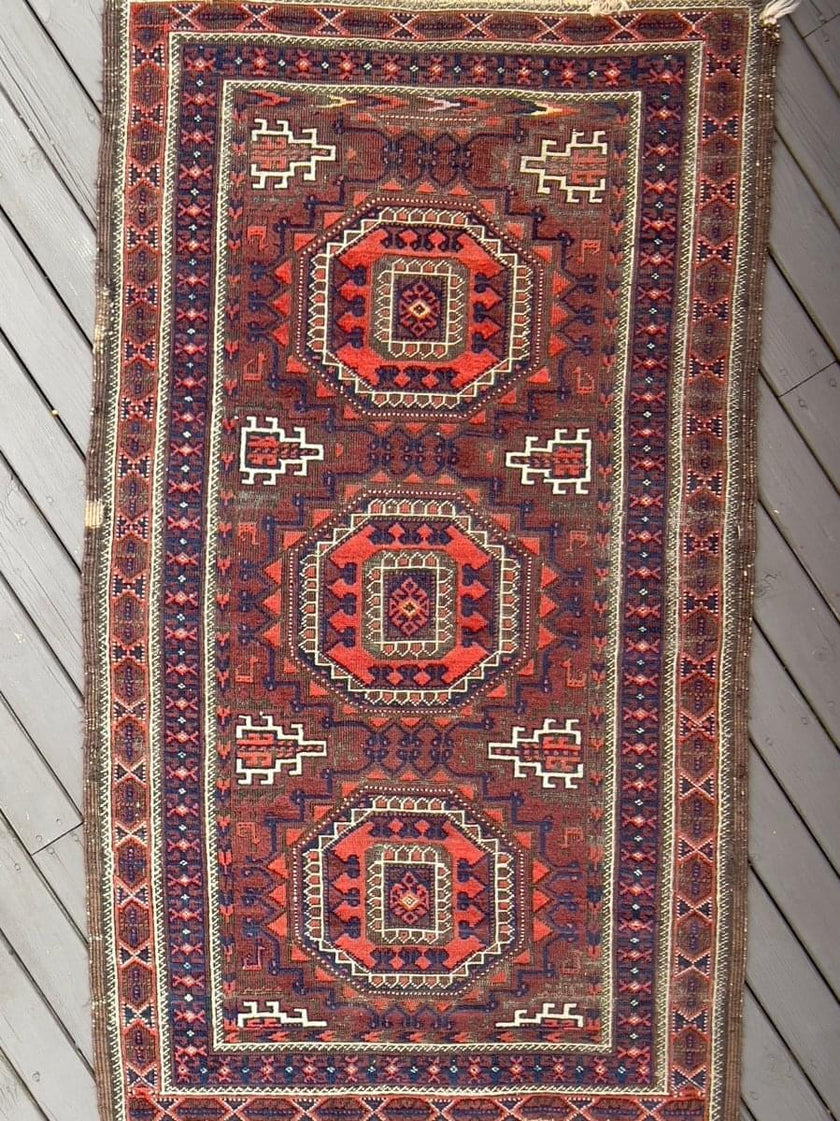Antique Persian Baluch Rug | 5' 1