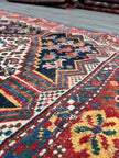 Antique Persian Khamseh Rug | 5' 9