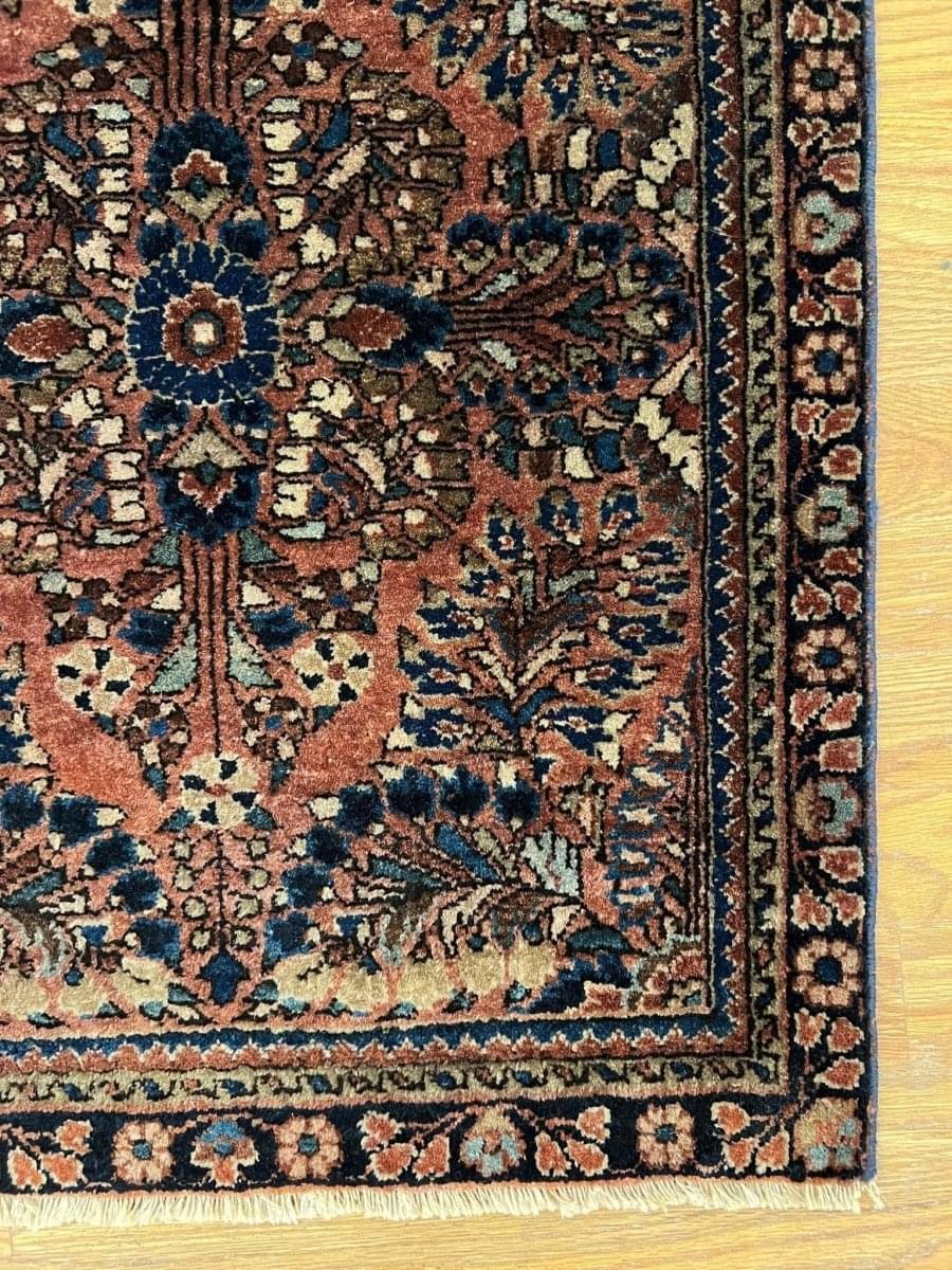 Antique Persian Sarouk Rug | 2' 4
