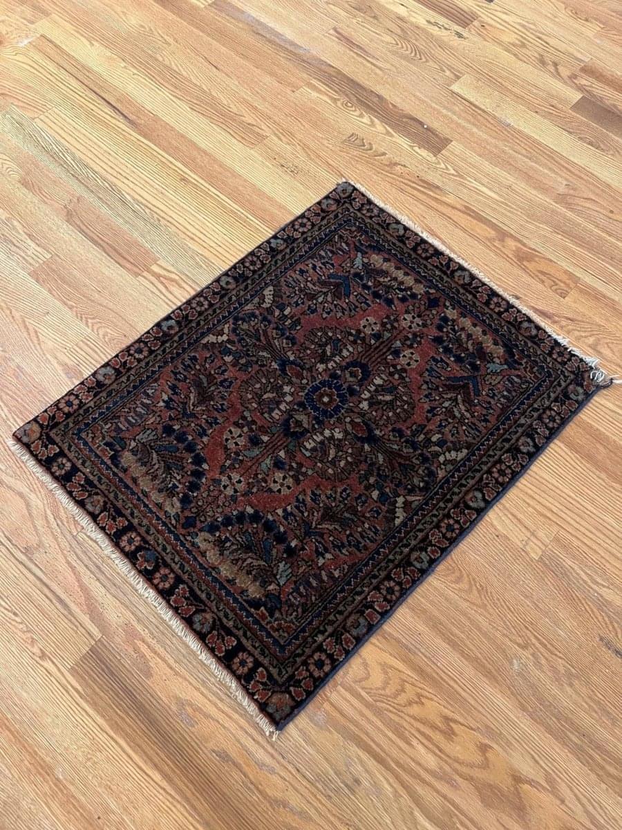 Antique Persian Sarouk Rug | 2' 4