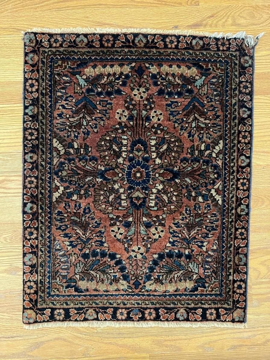 Antique Persian Sarouk Rug | 2' 4