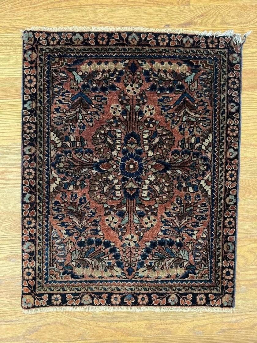 Antique Persian Sarouk Rug | 2' 4