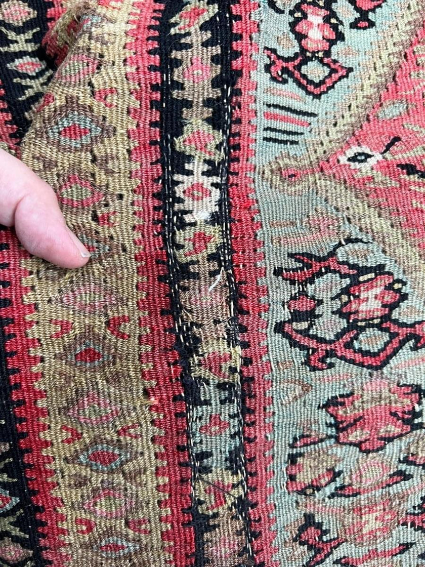 Antique Persian Senneh Kilim | 6' 3