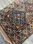 Antique Shahsavan Runner Rug | 3' 5