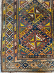 Antique Shahsavan Runner Rug | 3' 5