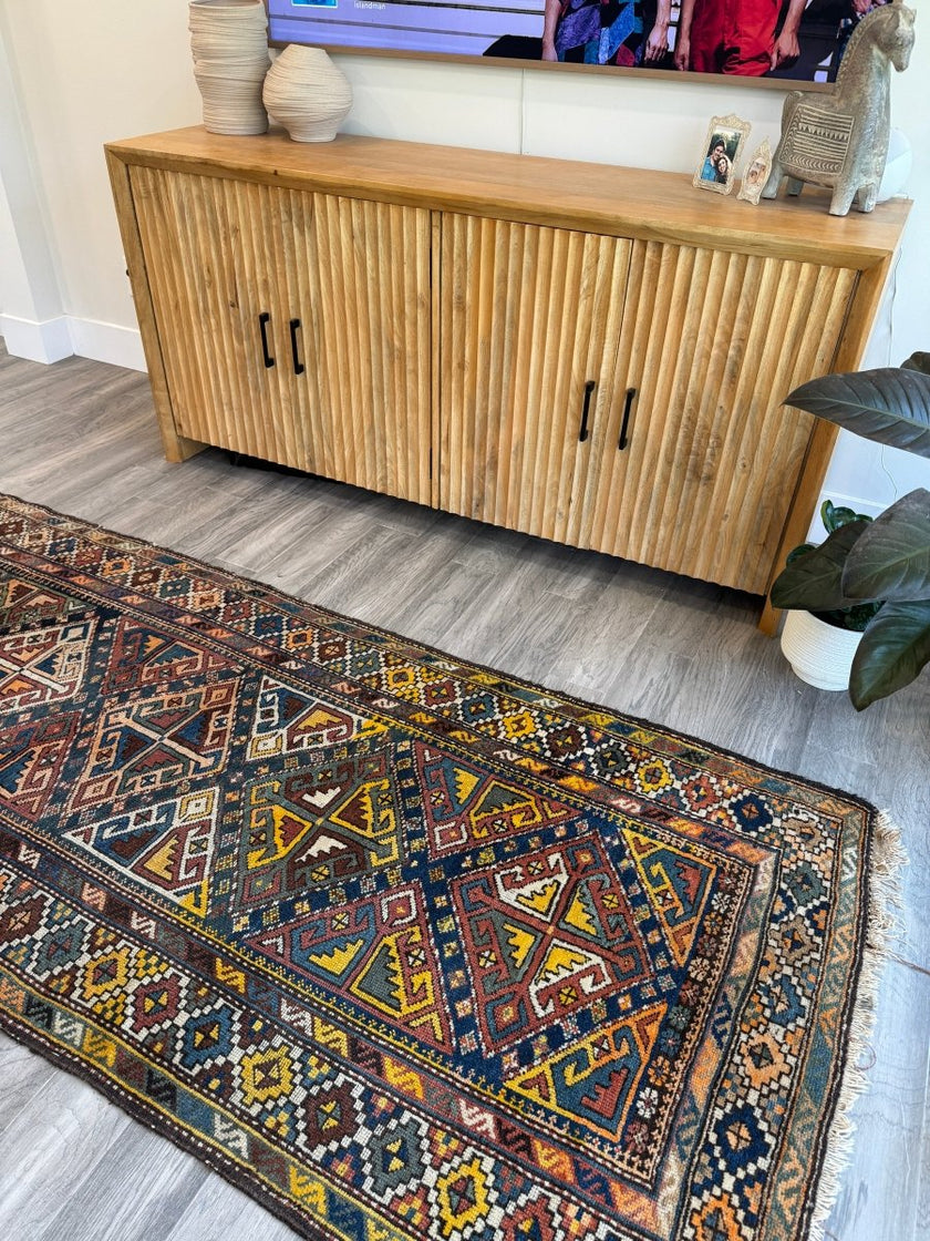 Antique Shahsavan Runner Rug | 3' 5