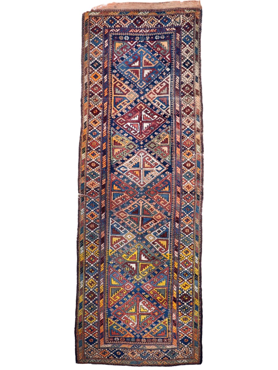 Antique Shahsavan Runner Rug | 3' 5