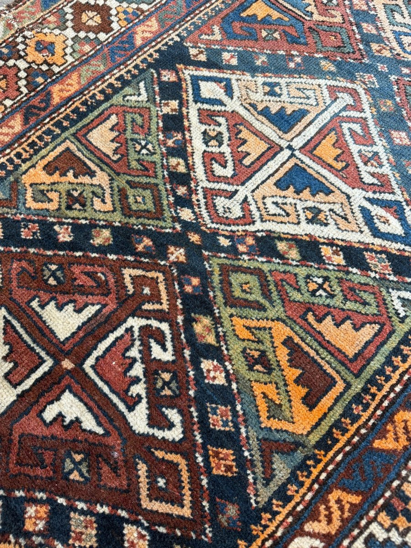 Antique Shahsavan Runner Rug | 3' 5